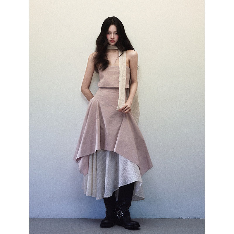 1P_STUDIO_Foldover_Double_Layer_Asymmetric_Spliced_Women&