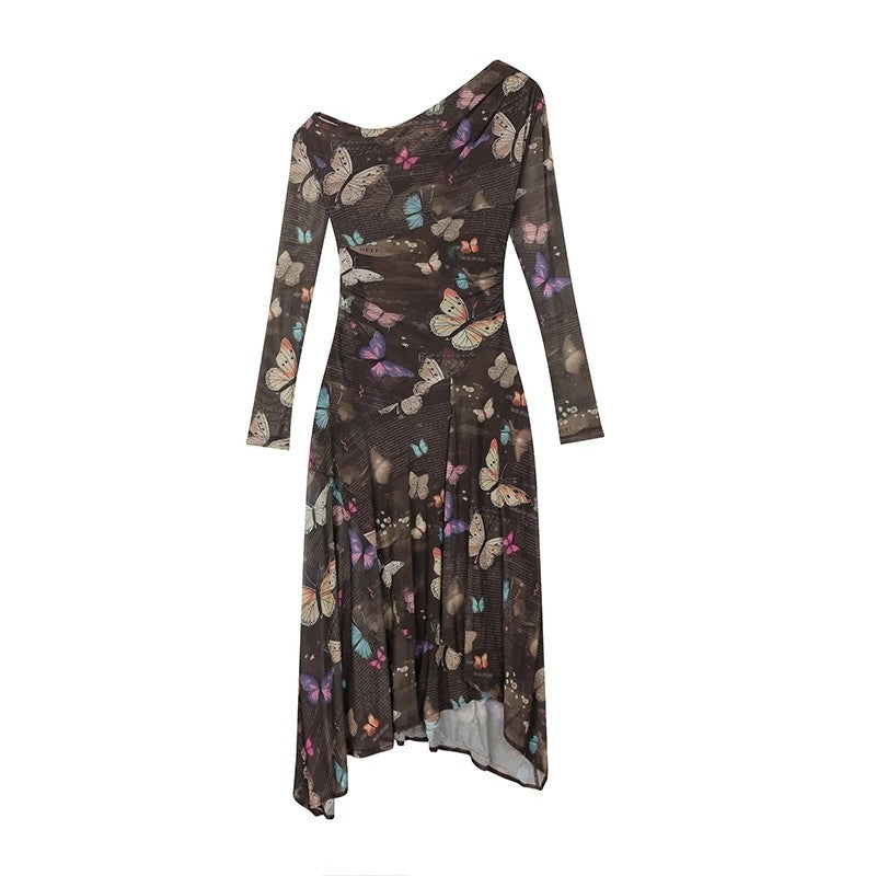 1P_STUDIO_Khaki_Butterfly_Print_Asymmetric_One_Shoulder_Women&
