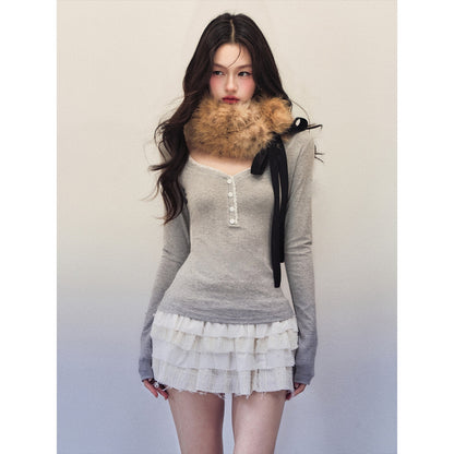 1P_STUDIO_Lace_Trim_Henley_Collar_Women&