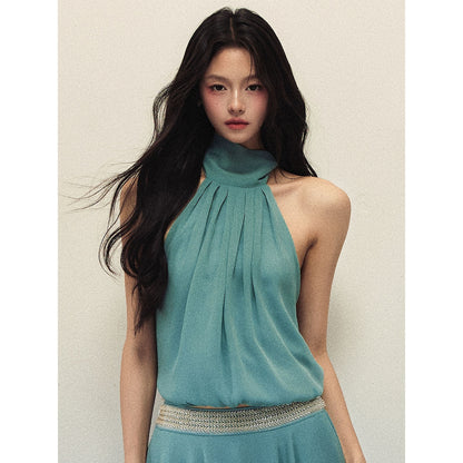 1P_STUDIO_Lake_Blue_Asymmetric_Halter_High_Waist_Women&