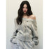 1P_STUDIO_Light_Gray_One_Shoulder_Drawstring_Cropped_Zip_Top_Women&