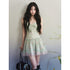 1P_STUDIO_Light_Green_Printed_Lace_Trim_V-neck_Women&
