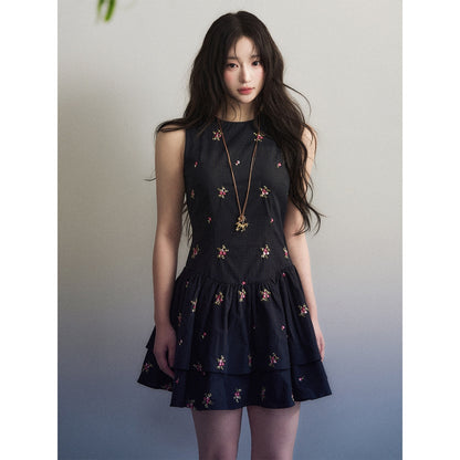 1P_STUDIO_Navy_Embroidered_Tiered_Waist_Cinched_Women&