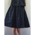 1P_STUDIO_Navy_Plaid_Doll_Collar_Short_Sleeve_Pleated_Skirt_Women&