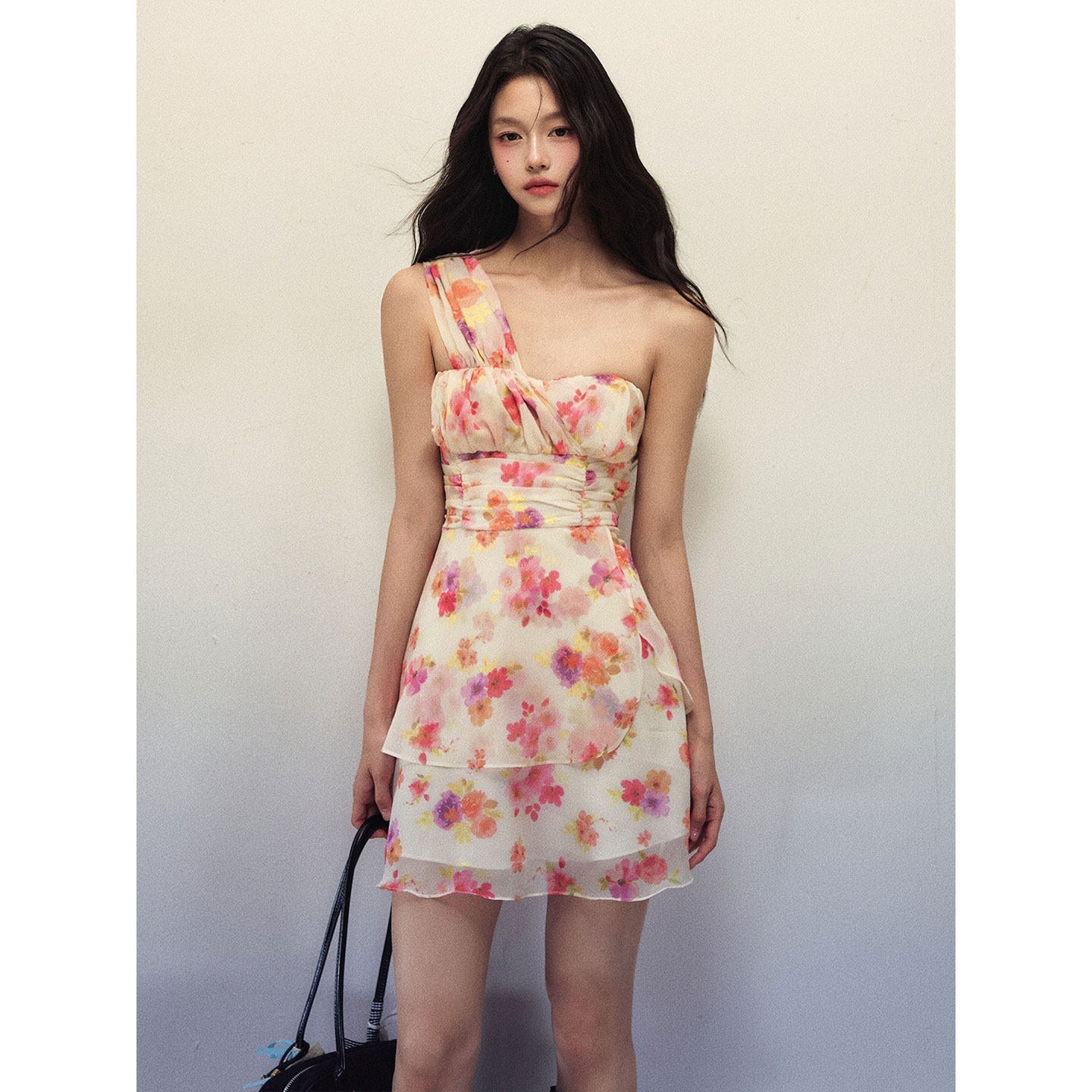 1P_STUDIO_Oil_Painting_Floral_Cinched_Waist_Strapless_Women&