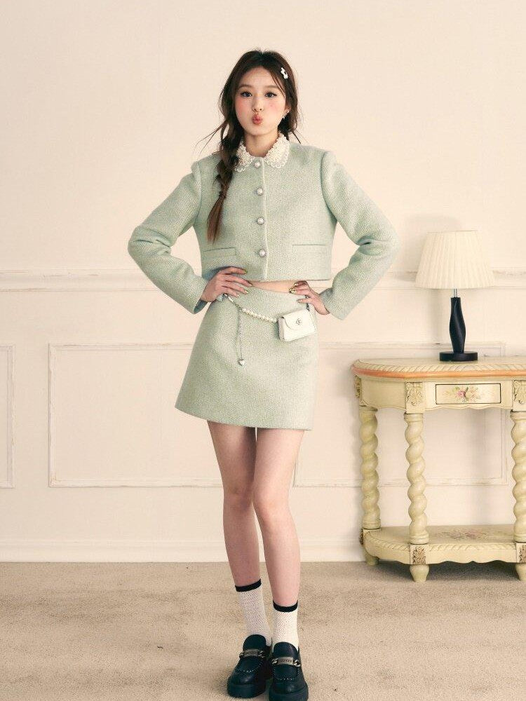 1P STUDIO Princess Doll Collar Elegant Women&