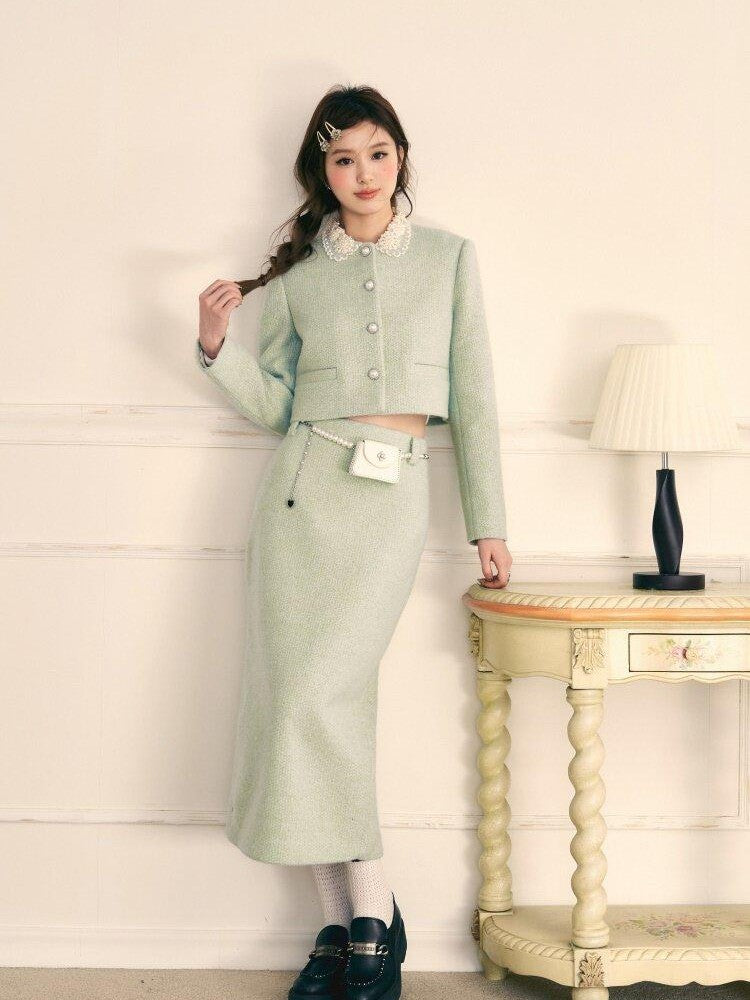 1P STUDIO Princess Doll Collar Elegant Women&