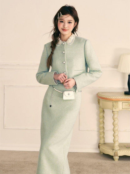 1P STUDIO Princess Doll Collar Elegant Women&