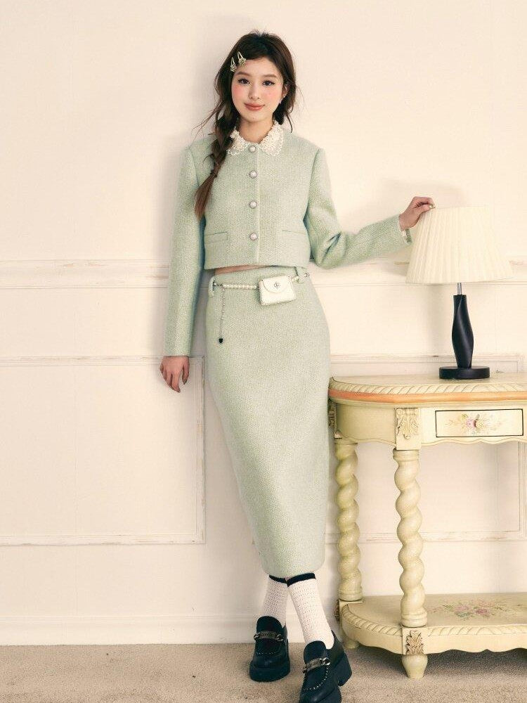 1P STUDIO Princess Doll Collar Elegant Women&