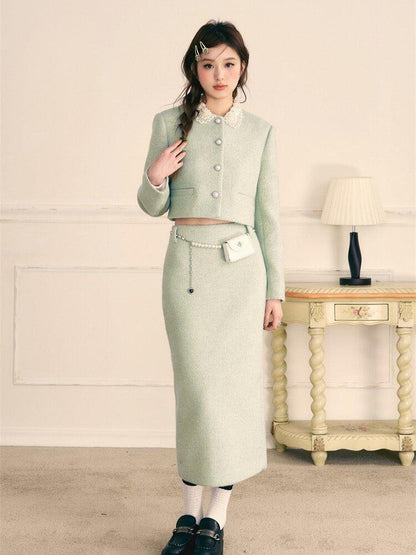 1P STUDIO Princess Doll Collar Elegant Women&