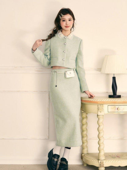 1P STUDIO Princess Doll Collar Elegant Women&