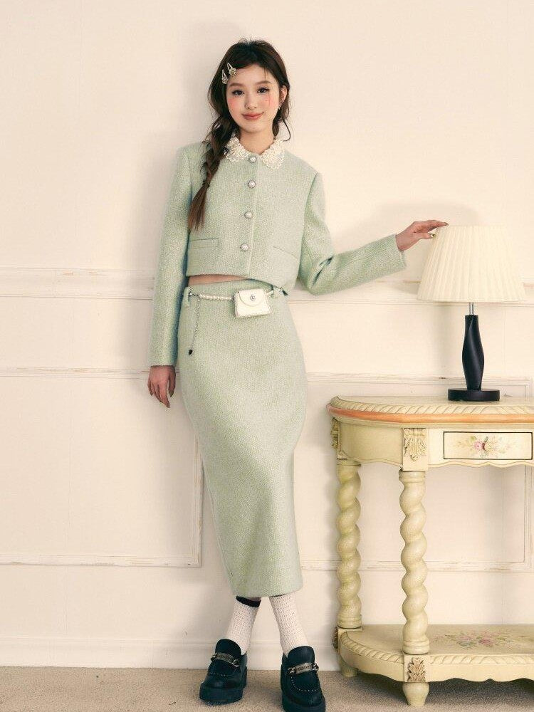 1P STUDIO Princess Doll Collar Elegant Women&