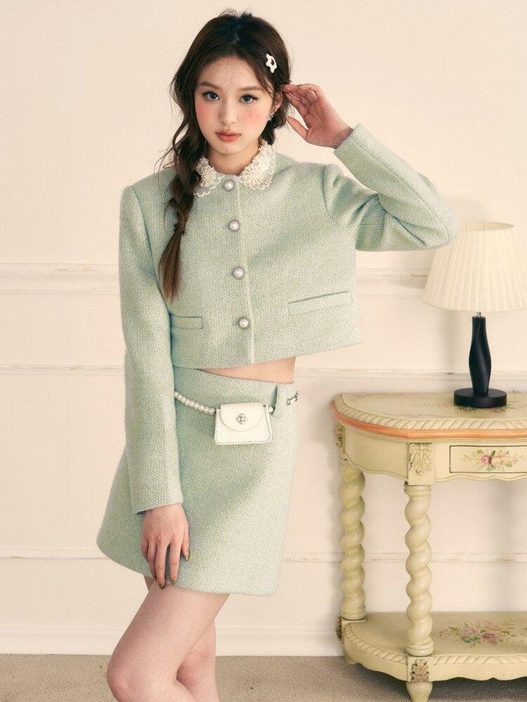 1P STUDIO Princess Doll Collar Elegant Women&