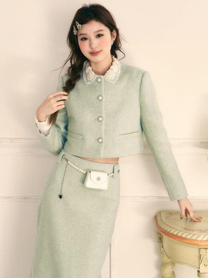 1P STUDIO Princess Doll Collar Elegant Women&