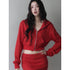 1P_STUDIO_Red_Solid_Color_Hooded_Zip_Up_Cropped_Long_Sleeve_Women&