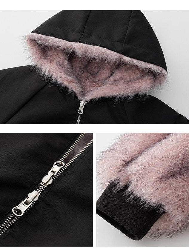 1P STUDIO Reversible Hooded Barn Style Women&