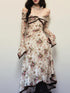 1P STUDIO Rose Print Asymmetric Long Sleeve Women&
