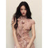 1P_STUDIO_Rose_Print_Ombre_Bow_Tie_Shirt_A_Line_Skirt_Women&