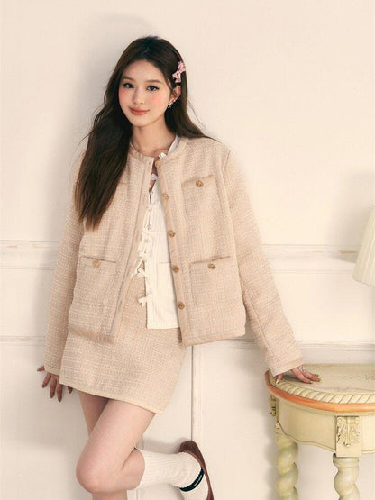 1P STUDIO Velvet Spliced Patchwork Women&