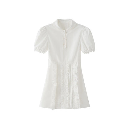 1P_STUDIO_White_Doll_Collar_Lace_Trim_Short_Sleeve_Shirt_Women&