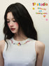 1P STUDIO White Embroidered Shoulder Cutout Cinched Waist Women&