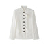1P_STUDIO_White_Rose_Jacquard_Chinese_Stand_Collar_Long_Sleeve_Women&
