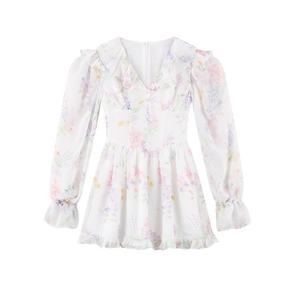 1P_STUDIO_Wisteria_Floral_V-neck_Long_Sleeve_Cinched_Waist_Women&