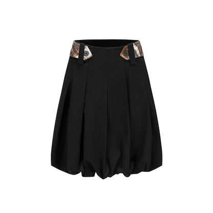 nit_alcove_Pure_Cotton_Workwear_Loose_Peter_Pan_Collar_Longsleeve_Black_Top_&amp;_Skirt_Sets_MISSTT