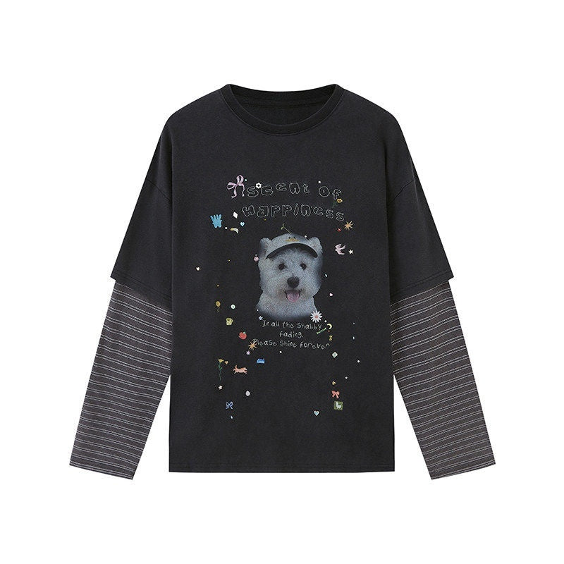 DIDDI_MODA_Cartoon_Animal_Applique_Crystals_Patchwork_Women&