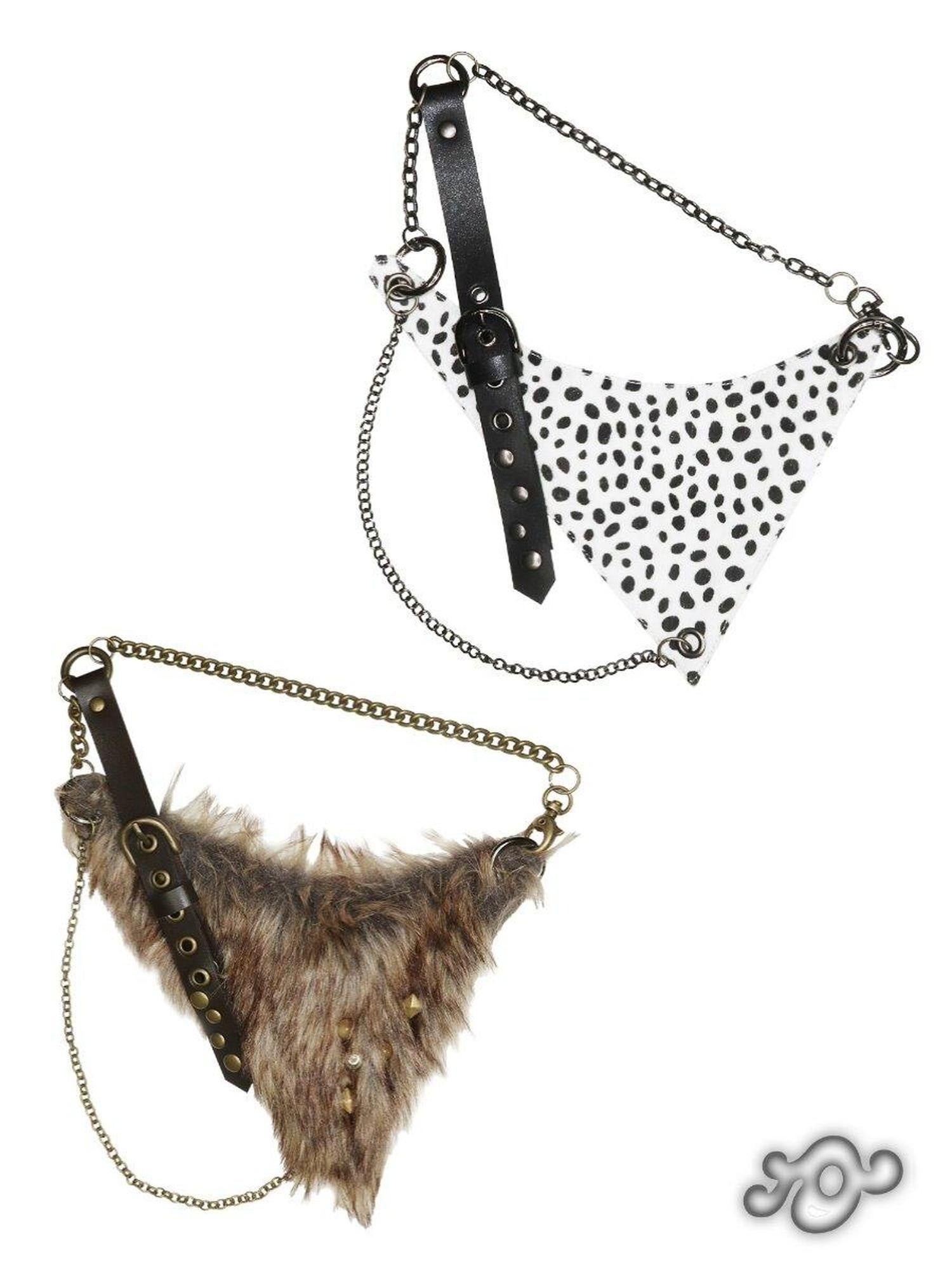 nit alcove Original Design Layered Multicolor Spotted Fluffy Pendant Alloy Chain Necklaces