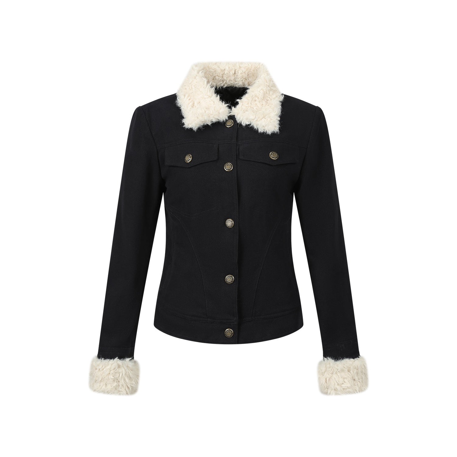 7Shiftin_Warm_Versatile_Slim_Fit_Navy_Button_Lapel_Short_Women_Fashion_Cropped_Jackets_MISSTT