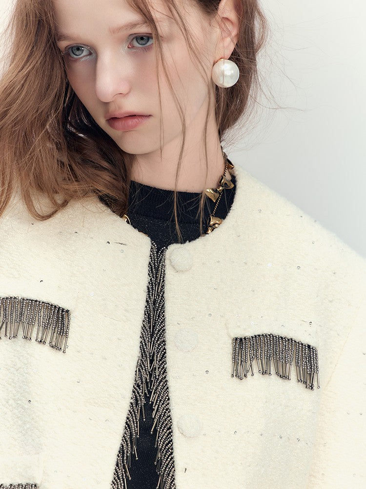 AnnoMundi Sequin Textured Boucle Two Piece Women&