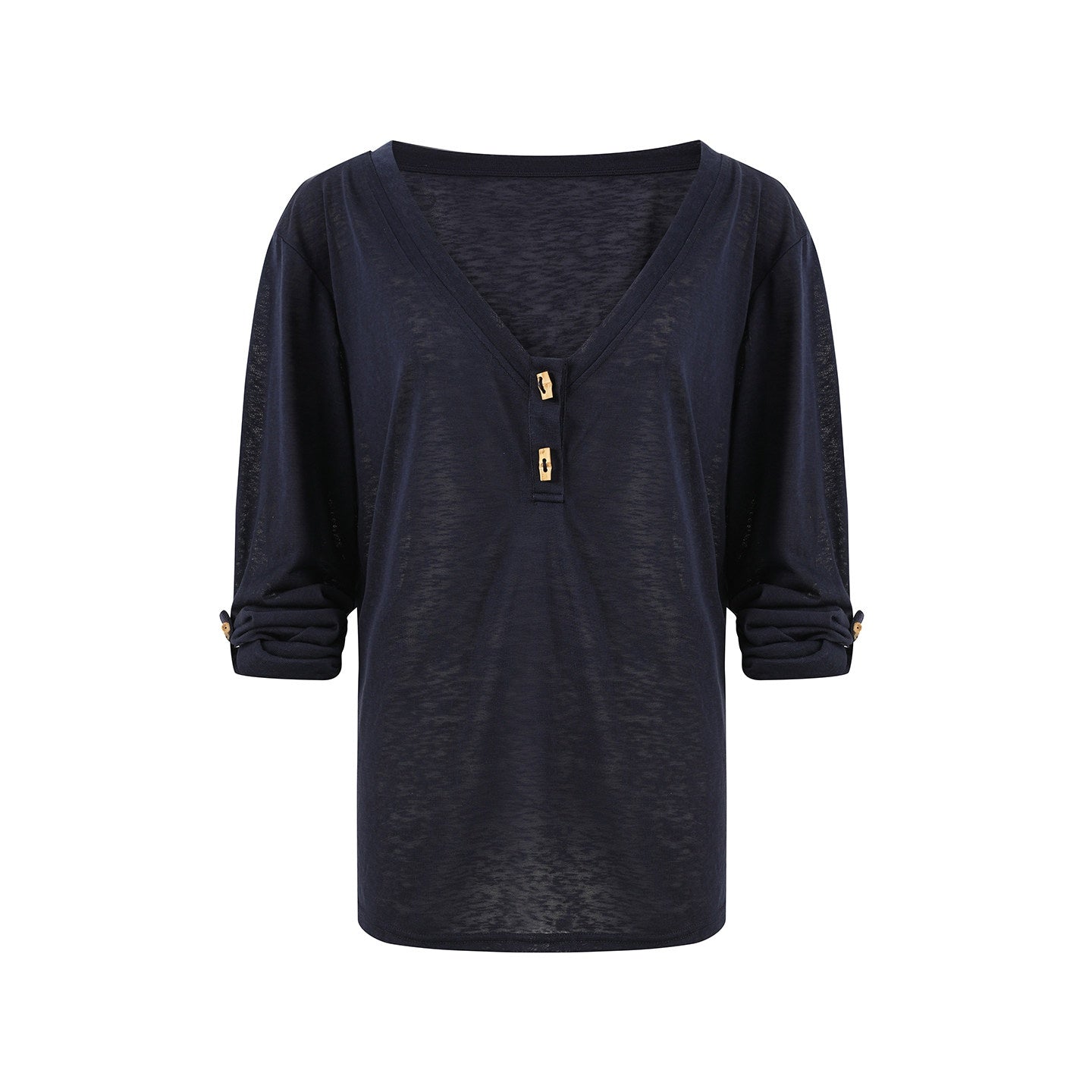 7Shiftin Layered Two Piece Casual Round Neck For Women Cami Coverup Long Sleeve T-Shirts