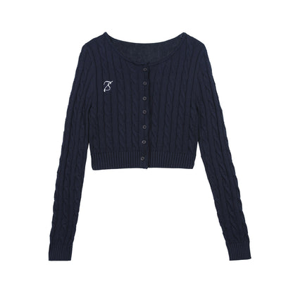 7Shiftin Crop Two Piece Casual Short Length Layered Set For Women Blue White Shirts