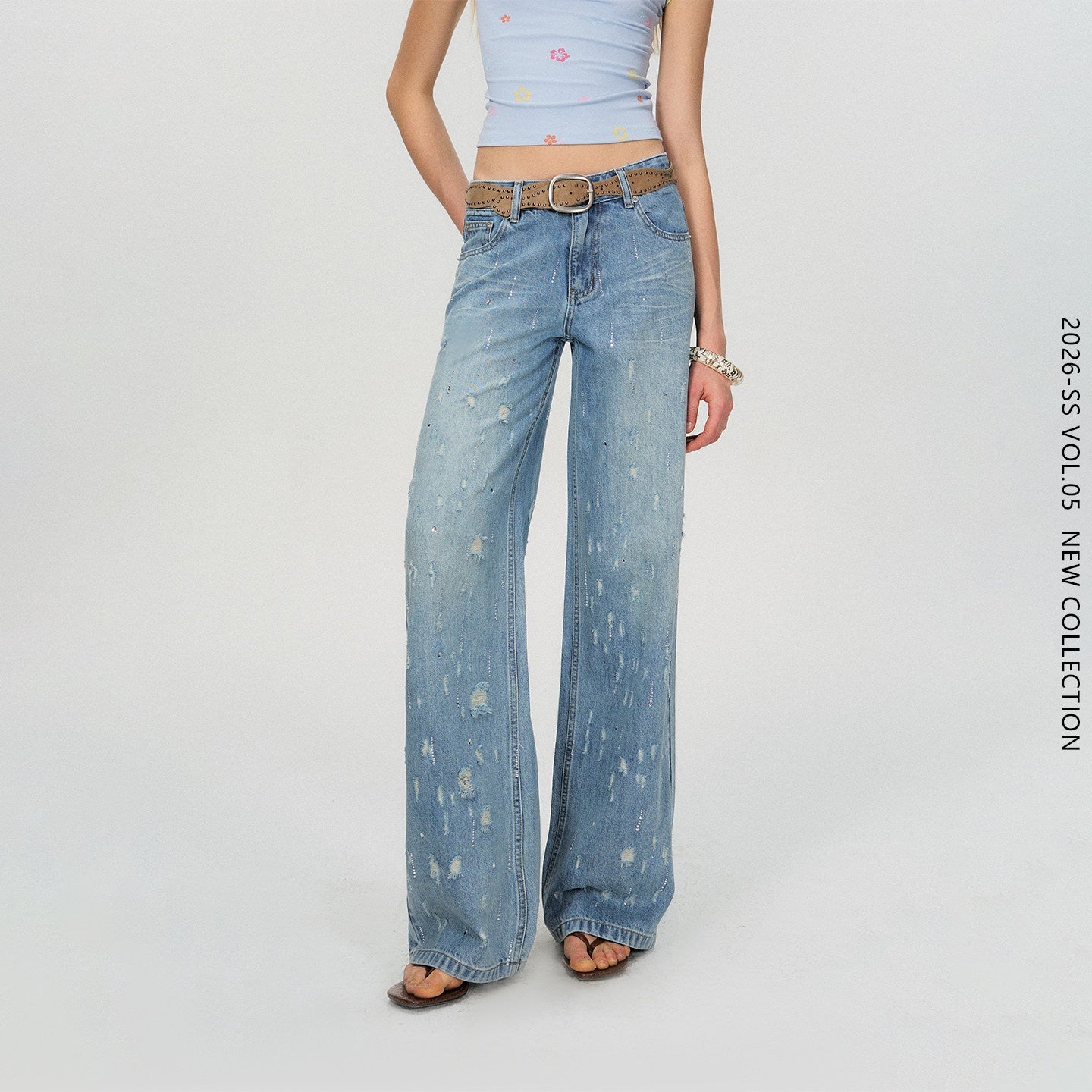 The_NeverMore_Crystal_Trim_Relaxed_Natural_Waist_Women_Washed_Blue_Zipper_Straight_Leg_Jeans_MISSTT