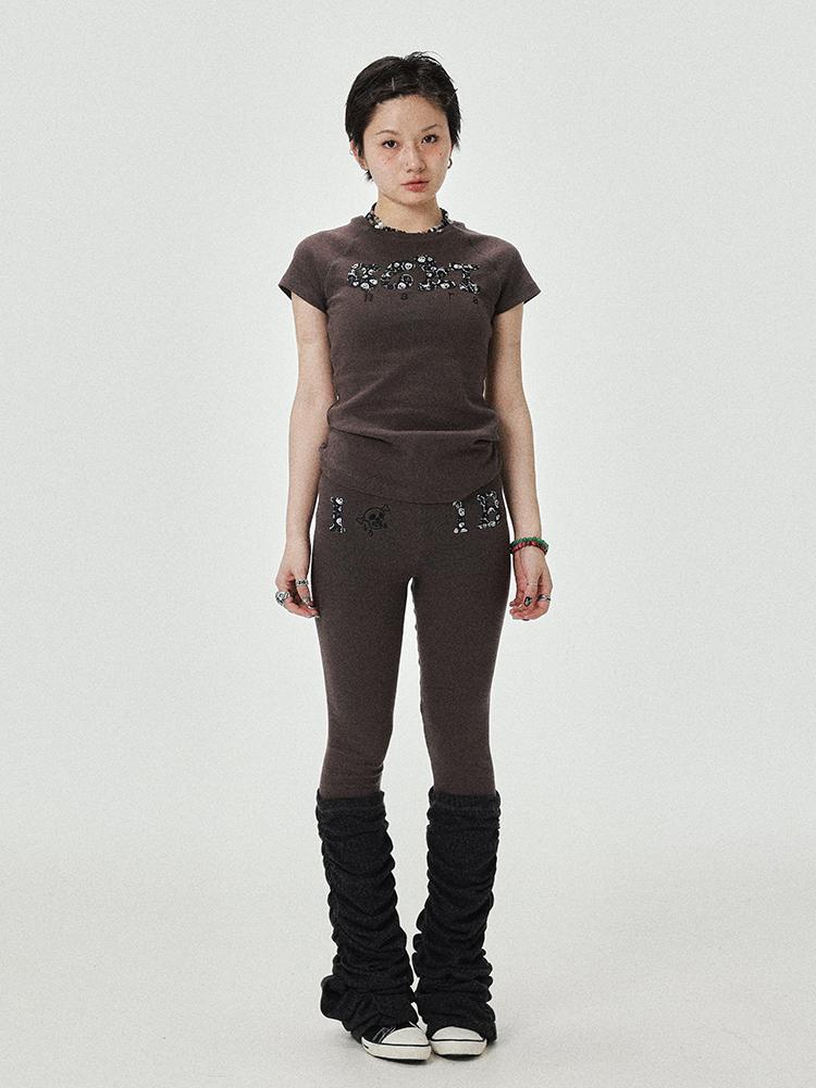 Achihara 2025 New Black &amp; Gray Summer Short Sleeve T-Shirt
