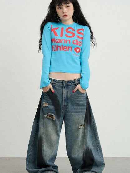 2025 New Sleeveless Crop Top Women T-Shirt