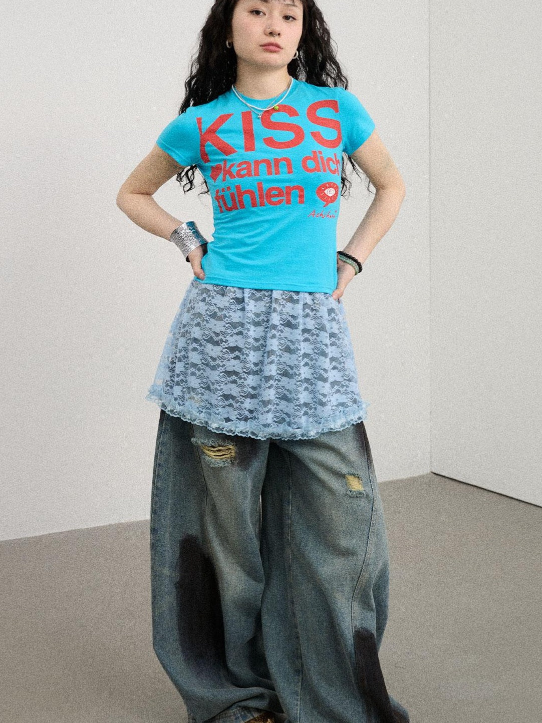 Achihara 2025 New Sleeveless Crop Top Women T-Shirt