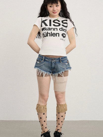 2025 New Sleeveless Crop Top Women T-Shirt