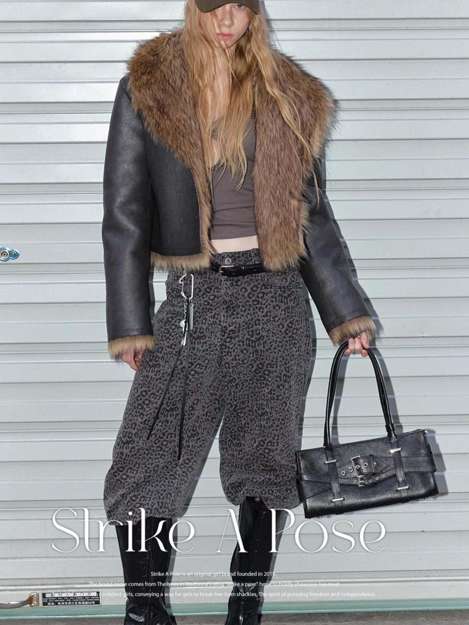 STRIKE A POSE 2025 Spring Summer Flared Jeans Women Casual Leopard Print Pants