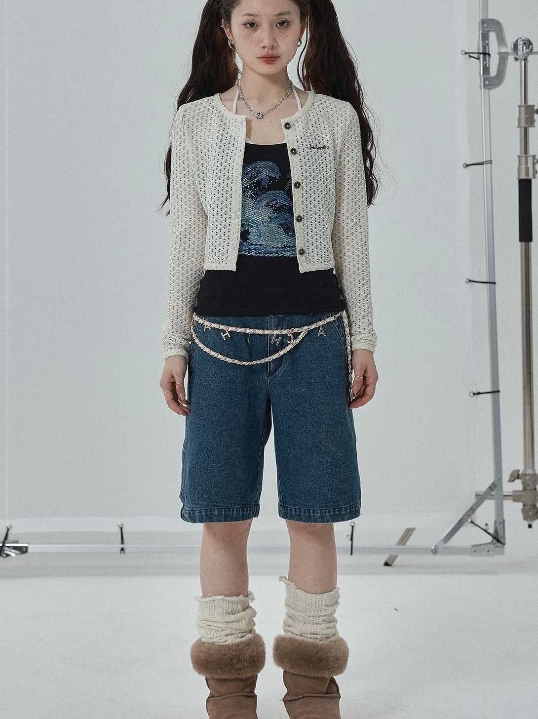 Achihara 2025 Trendy Waist Chain Body Jewelry Belt Accessory