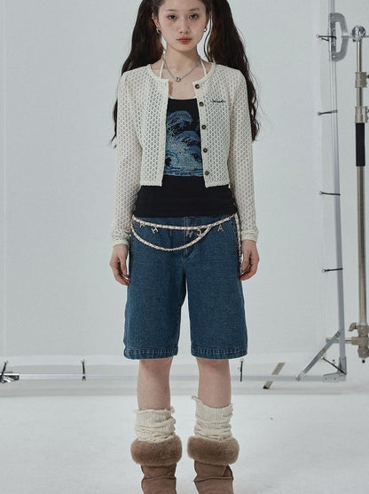 Achihara 2025 Trendy Waist Chain Body Jewelry Belt Accessory