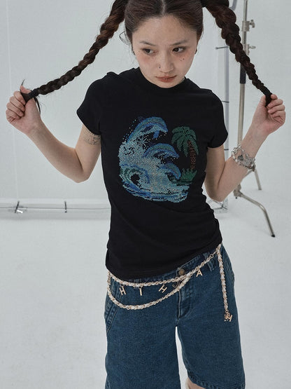 Achihara 2025 Trendy Waist Chain Body Jewelry Belt Accessory
