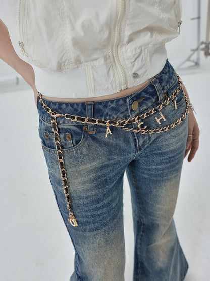 Achihara 2025 Trendy Waist Chain Body Jewelry Belt Accessory