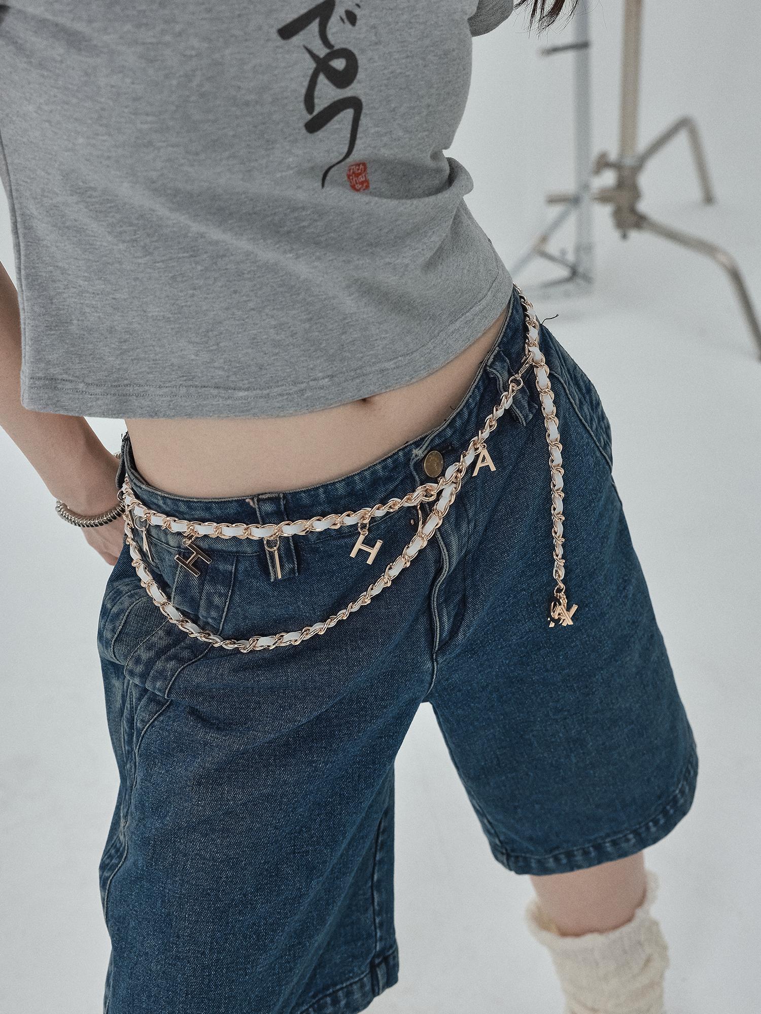 Achihara 2025 Trendy Waist Chain Body Jewelry Belt Accessory