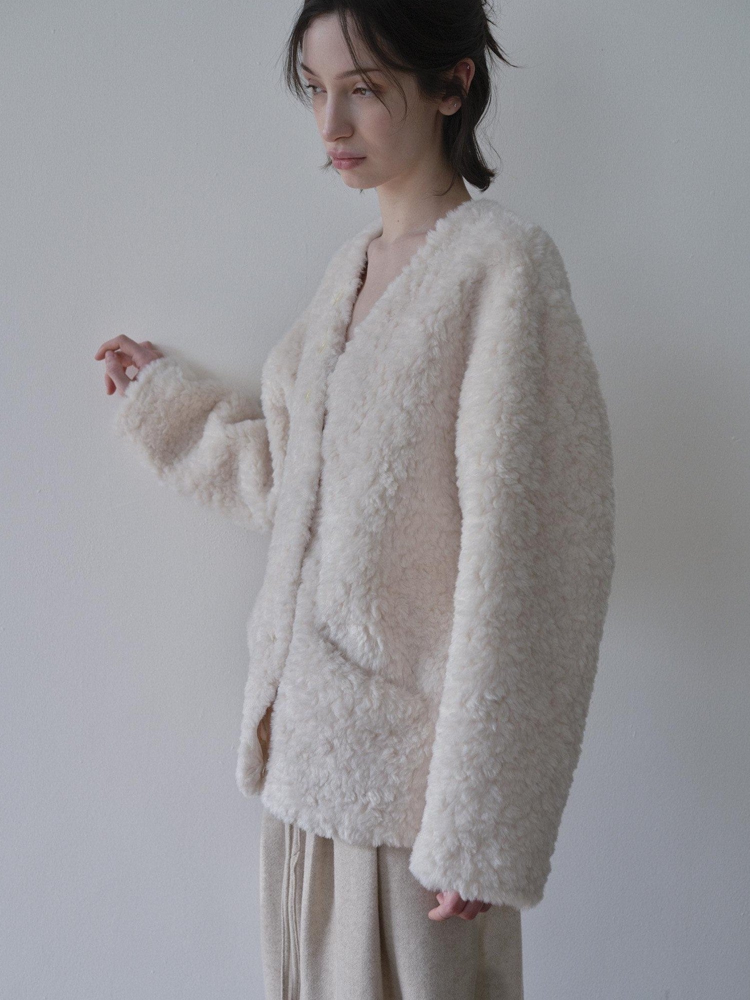 DKZ OFFICIAL Fluffy Detachable Faux Fur Scarf Collar Women&