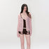 The NeverMore Alpaca Mohair Lightweight Diamond Cropped Button Front Women Knit Cardigans