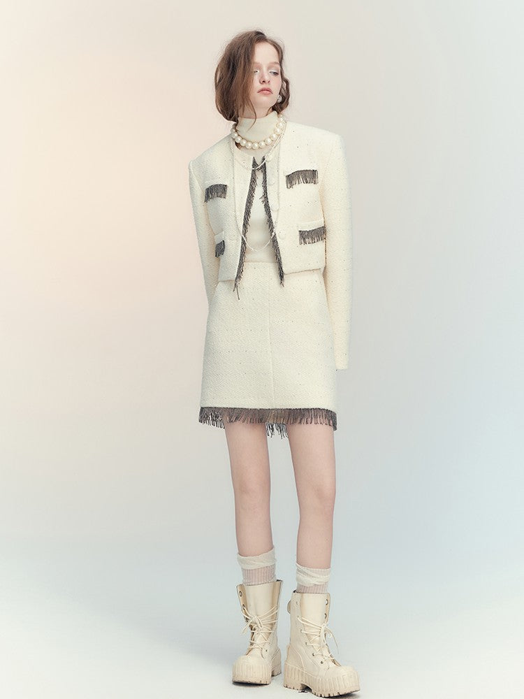 AnnoMundi Sequin Textured Boucle Two Piece Women&