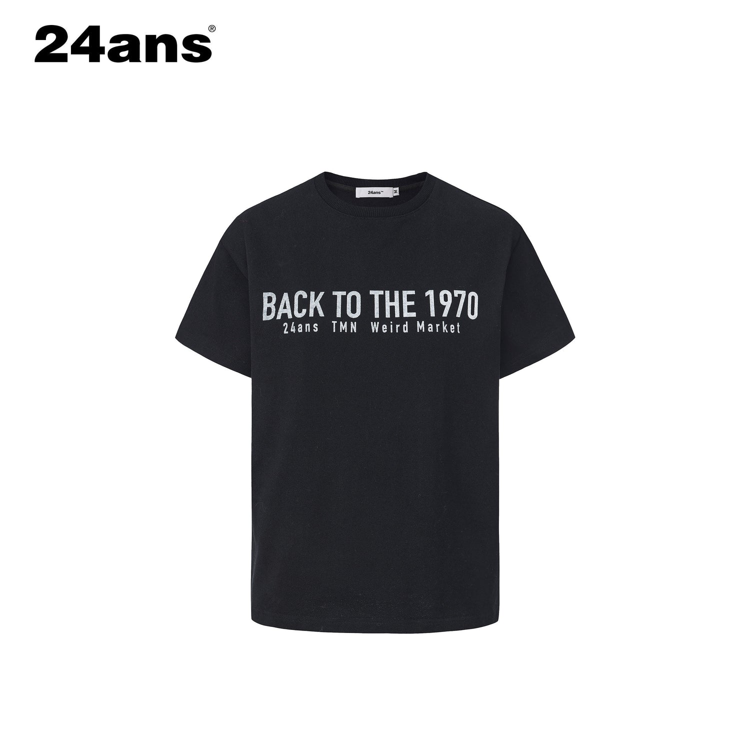 24ans 100% Cotton Casual Printed Straight Fit Unisex Crew Neck Short Sleeve T-Shirts