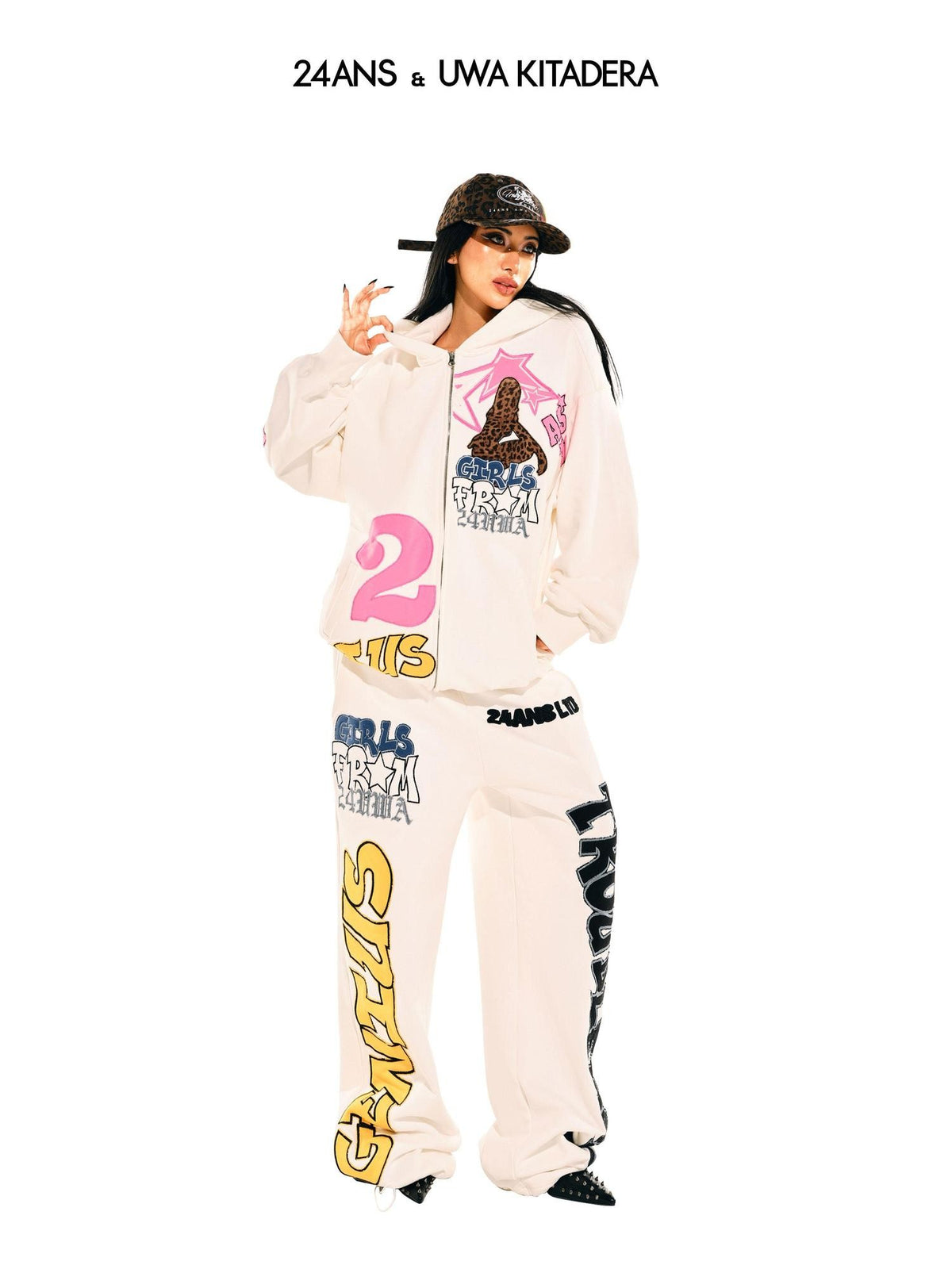 24ans Applique Embroidered Two Piece Women&
